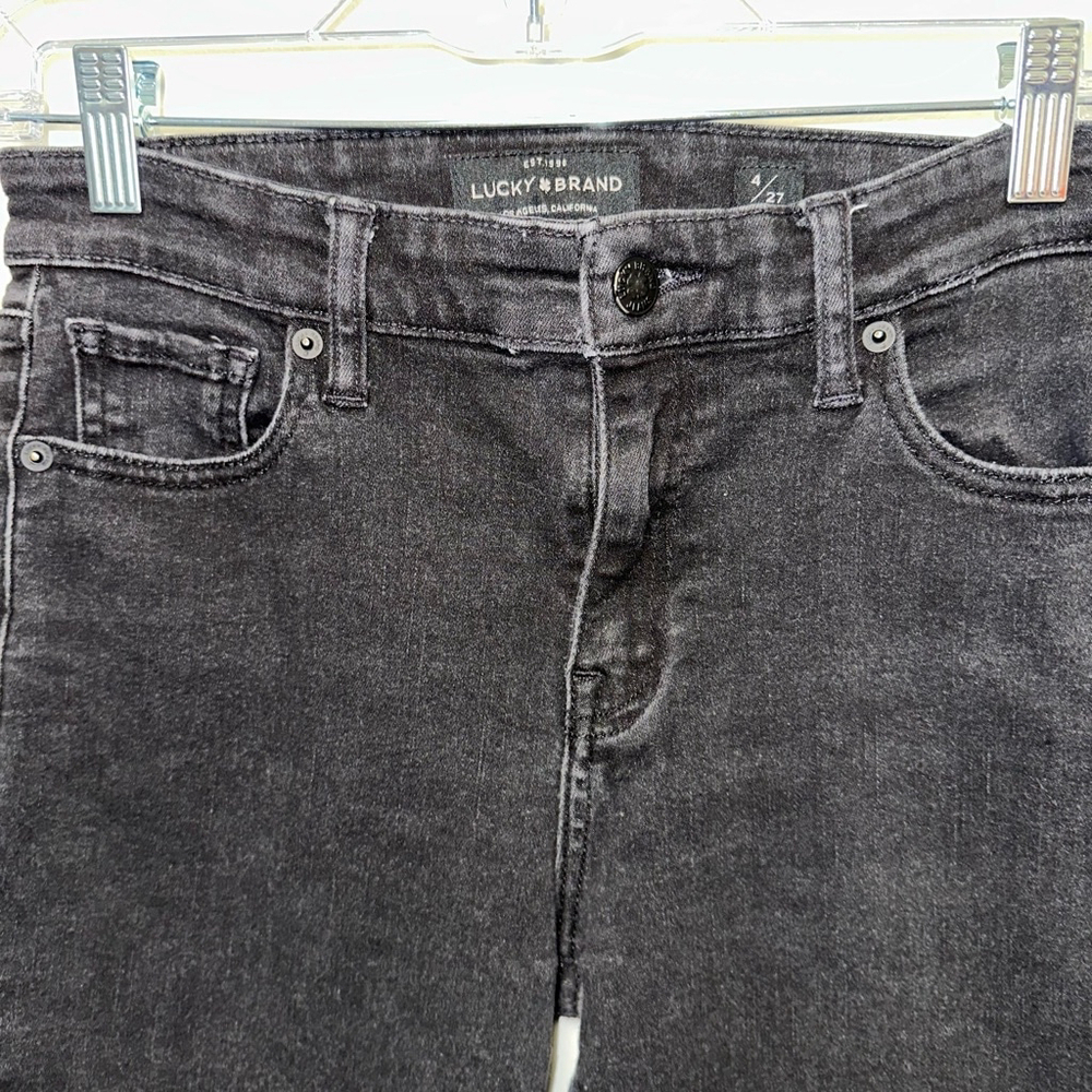 Women's Lucky Brand Ava Super Skinny Jeans Size 4/27 Black - Picture 9 of 11